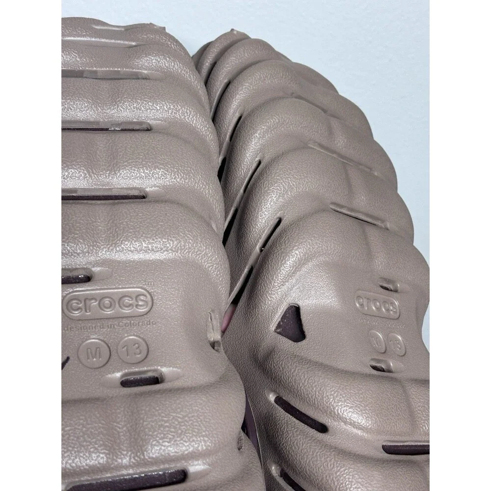 CROCS Echo Clogs Latte Brown Beige Men 13 NEW